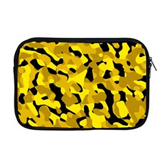 Black and Yellow Camouflage Pattern Apple MacBook Pro 17  Zipper Case