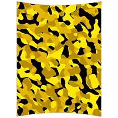 Black and Yellow Camouflage Pattern Back Support Cushion