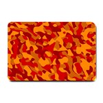 Red and Orange Camouflage Pattern Small Doormat  24 x16  Door Mat