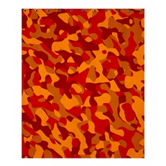 Red And Orange Camouflage Pattern Shower Curtain 60  X 72  (medium)  by SpinnyChairDesigns