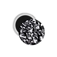 Black and White Camouflage Pattern 1.75  Magnets