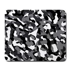 Black and White Camouflage Pattern Large Mousepads