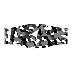 Black and White Camouflage Pattern Stretchable Headband