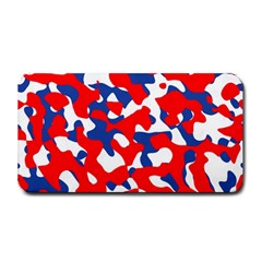 Red White Blue Camouflage Pattern Medium Bar Mats by SpinnyChairDesigns