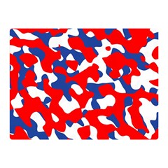 Red White Blue Camouflage Pattern Double Sided Flano Blanket (mini)  by SpinnyChairDesigns