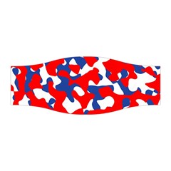 Red White Blue Camouflage Pattern Stretchable Headband by SpinnyChairDesigns