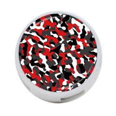 Black Red White Camouflage Pattern 4-port Usb Hub (one Side) by SpinnyChairDesigns