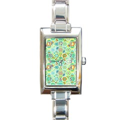 Bright Mosaic Rectangle Italian Charm Watch by ibelieveimages