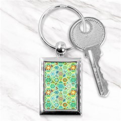 Bright Mosaic Key Chain (rectangle) by ibelieveimages