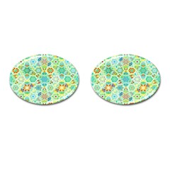 Bright Mosaic Cufflinks (oval) by ibelieveimages