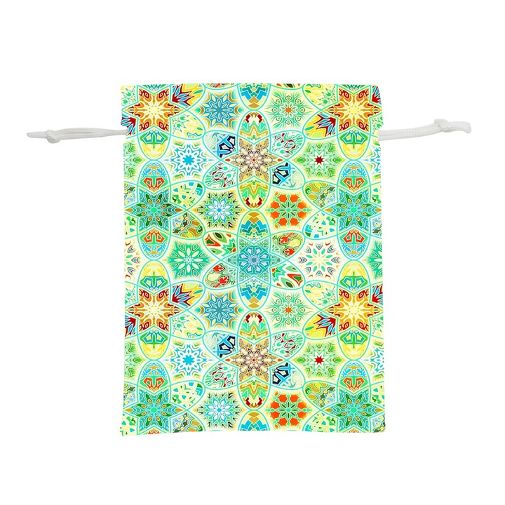 Bright Mosaic Lightweight Drawstring Pouch (S)