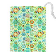 Bright Mosaic Drawstring Pouch (5xl) by ibelieveimages