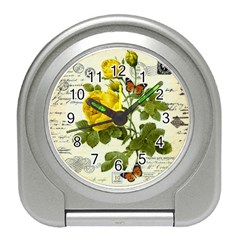 Yellow Roses Travel Alarm Clock