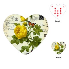 Yellow Roses Playing Cards Single Design (heart)