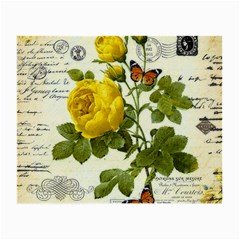 Yellow Roses Small Glasses Cloth (2 Sides) by ibelieveimages