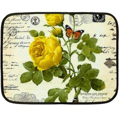 Yellow Roses Fleece Blanket (mini) by ibelieveimages