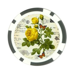 Yellow Roses Poker Chip Card Guard (10 Pack) by ibelieveimages