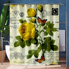 Yellow Roses Shower Curtain 60  X 72  (medium) 