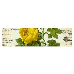 Yellow Roses Satin Scarf (oblong)