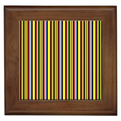 Bright Serape Framed Tile