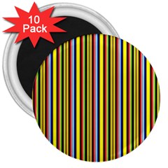 Bright Serape 3  Magnets (10 Pack) 