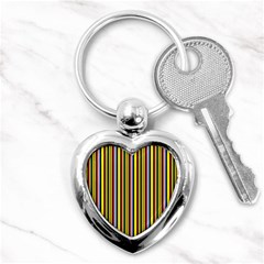 Bright Serape Key Chain (heart) by ibelieveimages