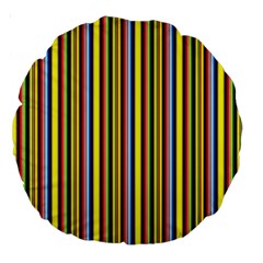 Bright Serape Large 18  Premium Round Cushions by ibelieveimages