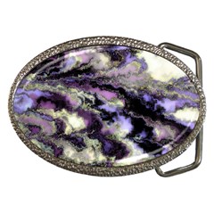 Purple Yellow Marble Belt Buckles by ibelieveimages