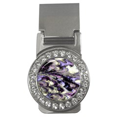 Purple Yellow Marble Money Clips (cz) 