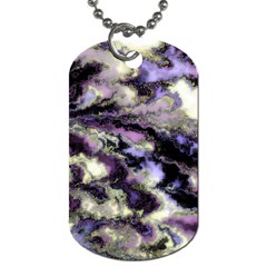 Purple Yellow Marble Dog Tag (two Sides) by ibelieveimages