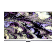 Purple Yellow Marble Business Card Holder