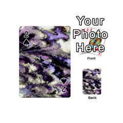 Purple Yellow Marble Playing Cards 54 Designs (mini) by ibelieveimages