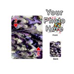 Purple Yellow Marble Playing Cards 54 Designs (Mini) Front - Heart2