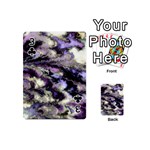 Purple Yellow Marble Playing Cards 54 Designs (Mini) Front - Club3