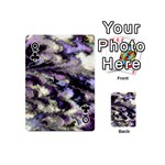 Purple Yellow Marble Playing Cards 54 Designs (Mini) Front - ClubQ