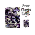 Purple Yellow Marble Playing Cards 54 Designs (Mini) Back