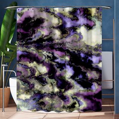 Purple Yellow Marble Shower Curtain 60  X 72  (medium)  by ibelieveimages