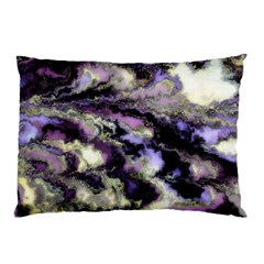 Purple Yellow Marble Pillow Case (two Sides) by ibelieveimages