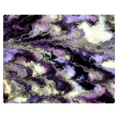 Purple Yellow Marble Double Sided Flano Blanket (medium)  by ibelieveimages