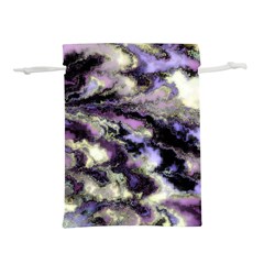 Purple Yellow Marble Lightweight Drawstring Pouch (s) by ibelieveimages