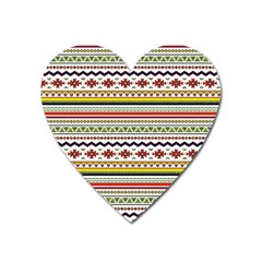 Bright Tribal Heart Magnet by ibelieveimages