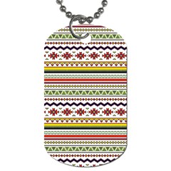 Bright Tribal Dog Tag (two Sides) by ibelieveimages