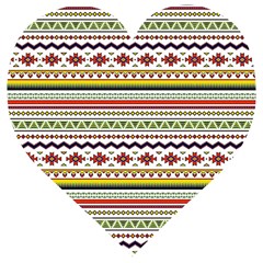 Bright Tribal Wooden Puzzle Heart by ibelieveimages