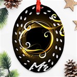 Mars Mr Oval Filigree Ornament (Two Sides) Front