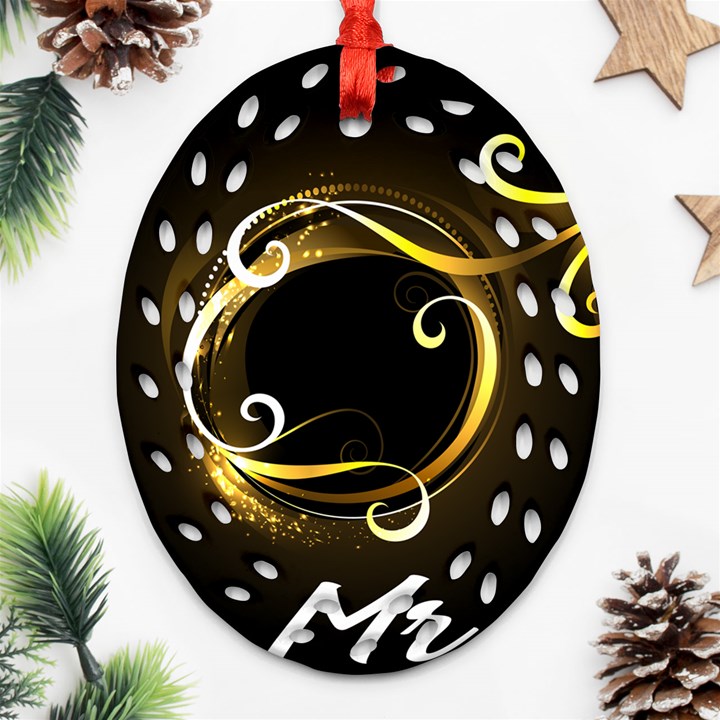 Mars Mr Oval Filigree Ornament (Two Sides)