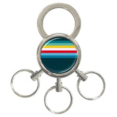 Sea Water 3-ring Key Chain by tmsartbazaar