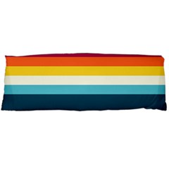 70s Vintage Stripes Body Pillow Case (dakimakura) by tmsartbazaar