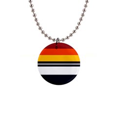 Retro Sunset 1  Button Necklace by tmsartbazaar