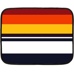 Retro Sunset Fleece Blanket (mini) by tmsartbazaar