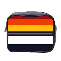 Retro Sunset Mini Toiletries Bag (two Sides) by tmsartbazaar